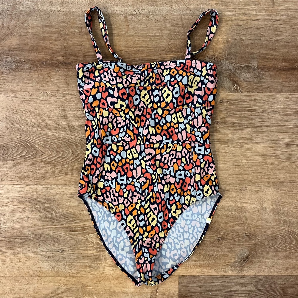 Summersalt Oasis Multicolor Animal Print Patterned One Piece Size 4